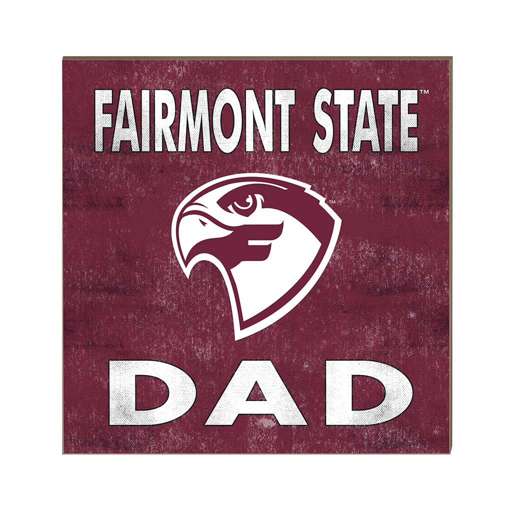 10x10 Team Color Dad Fairmont State Falcons