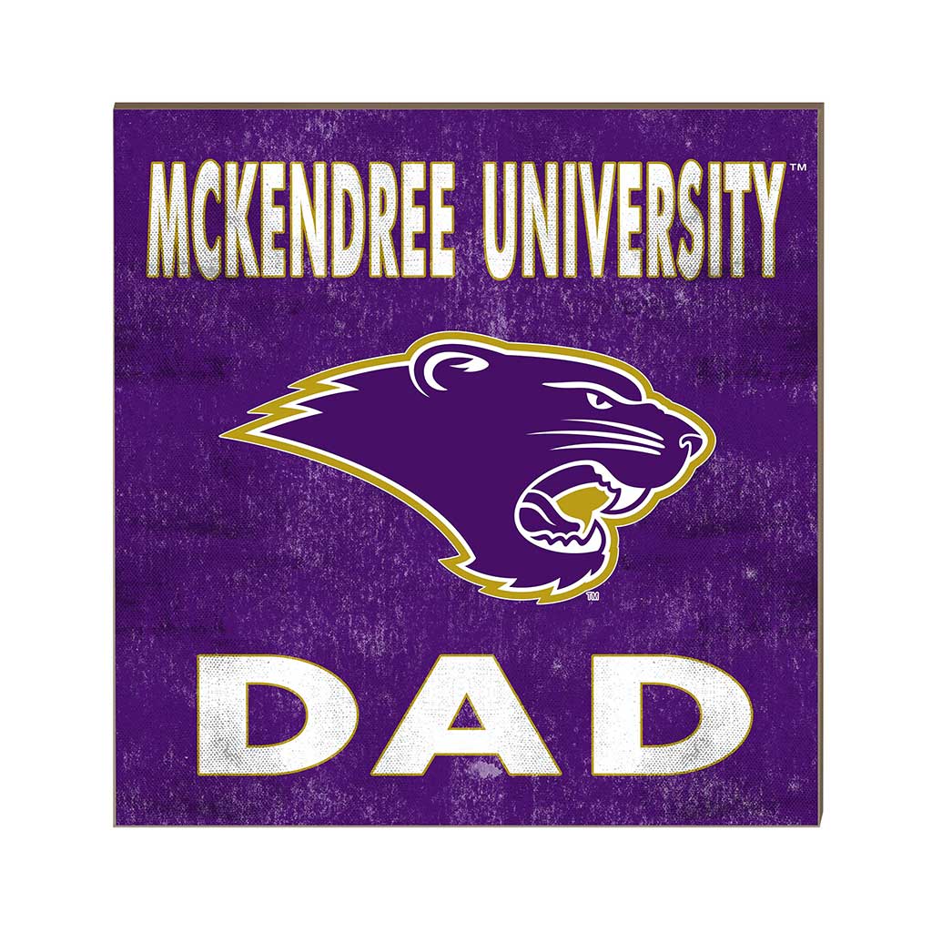 10x10 Team Color Dad McKendree University Bearcats