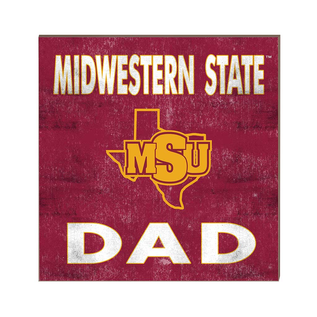 10x10 Team Color Dad Midwestern State Mustangs