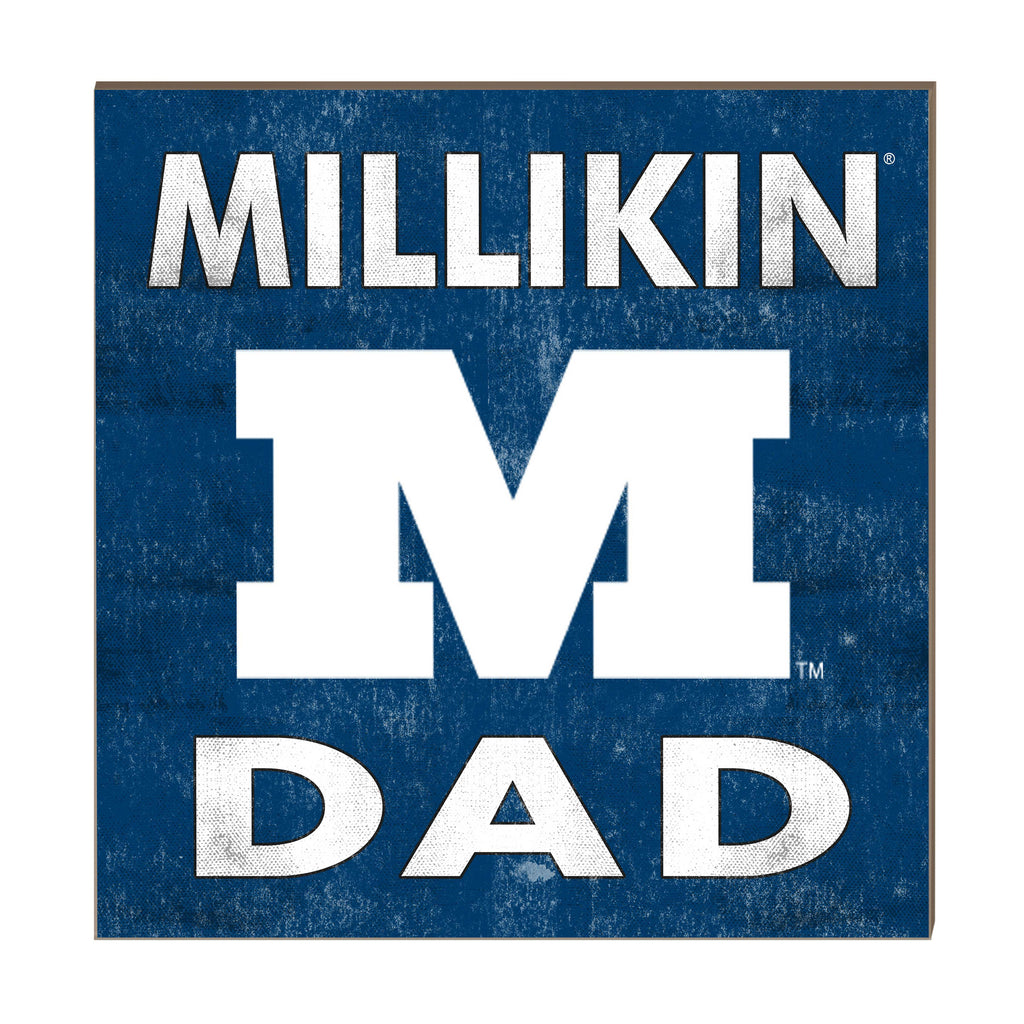 10x10 Team Color Dad Millikin University Big Blue