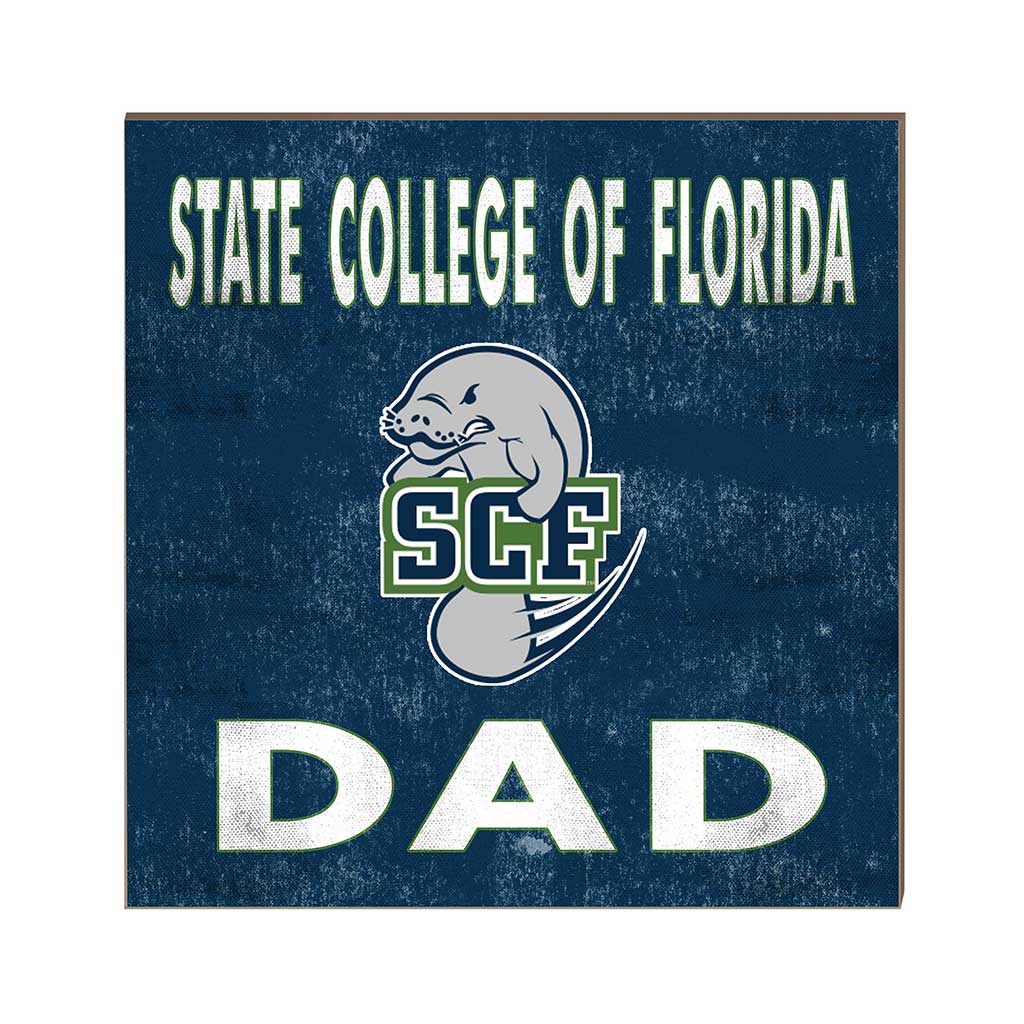 10x10 Team Color Dad State College of Florida Manatees