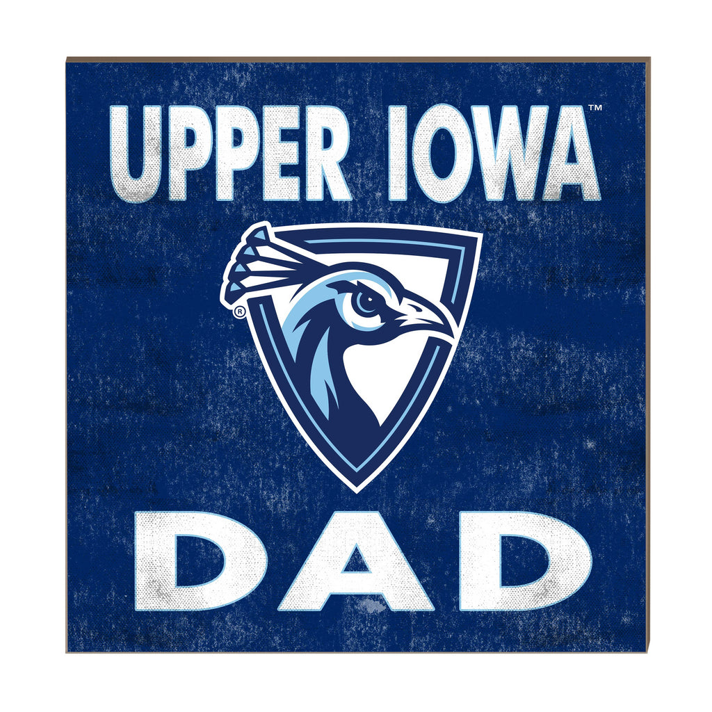 10x10 Team Color Dad Upper Iowa University Peacocks