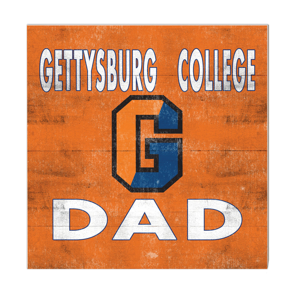 10x10 Team Color Dad Gettysburg College Bullets