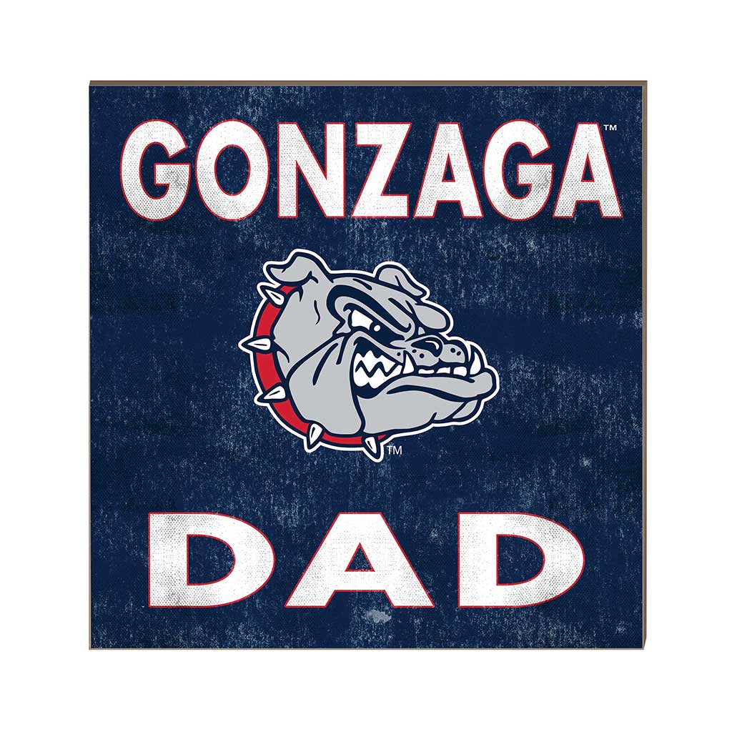 10x10 Team Color Dad Gonzaga Bulldogs