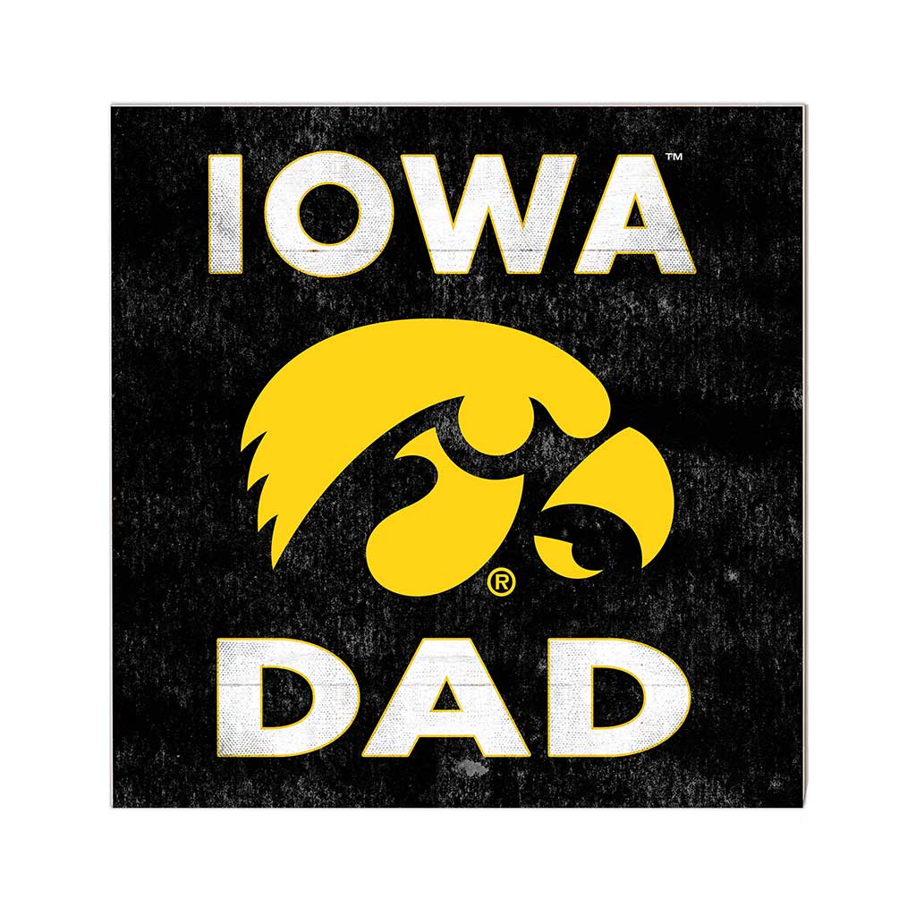 10x10 Team Color Dad Iowa Hawkeyes