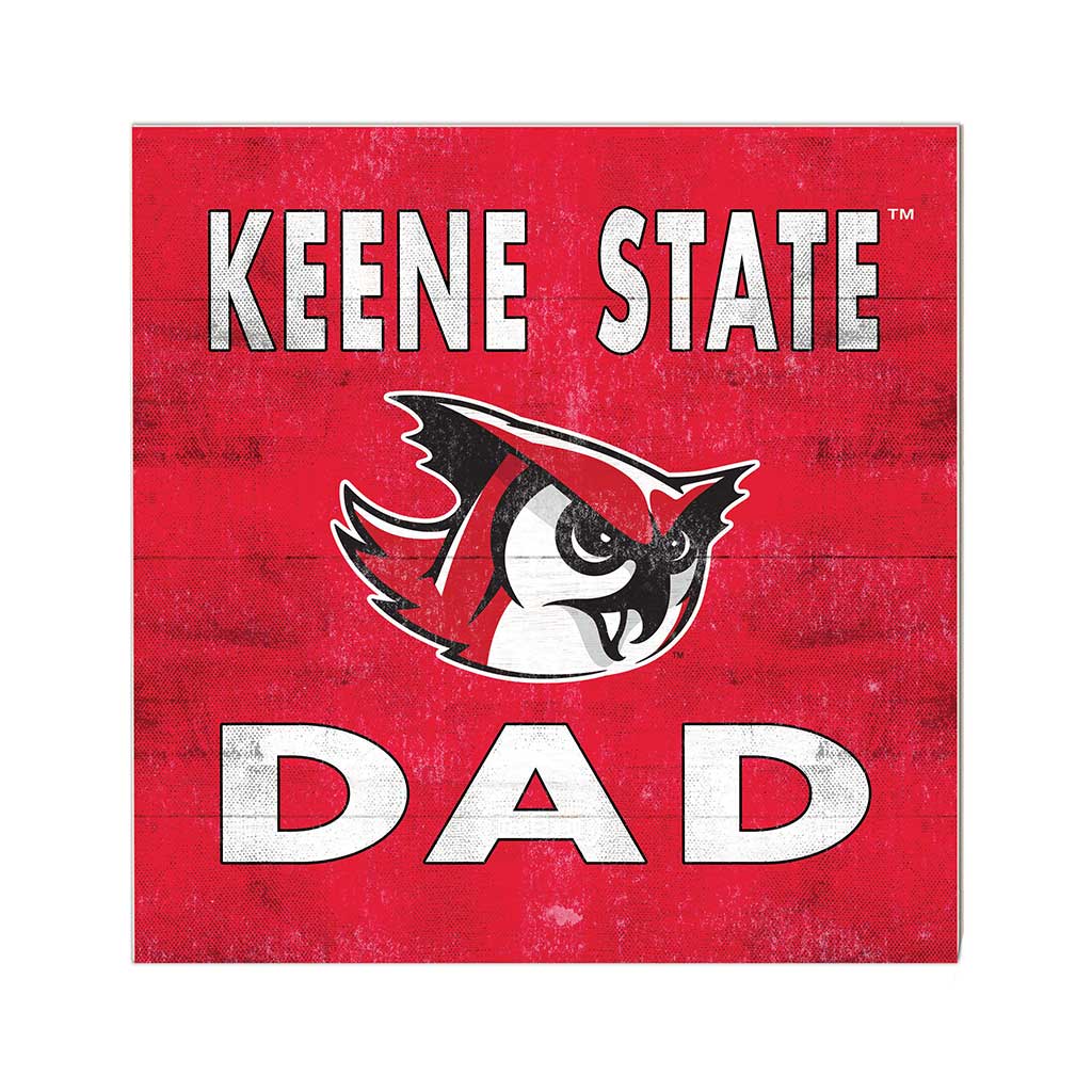 10x10 Team Color Dad Keene State College Owls