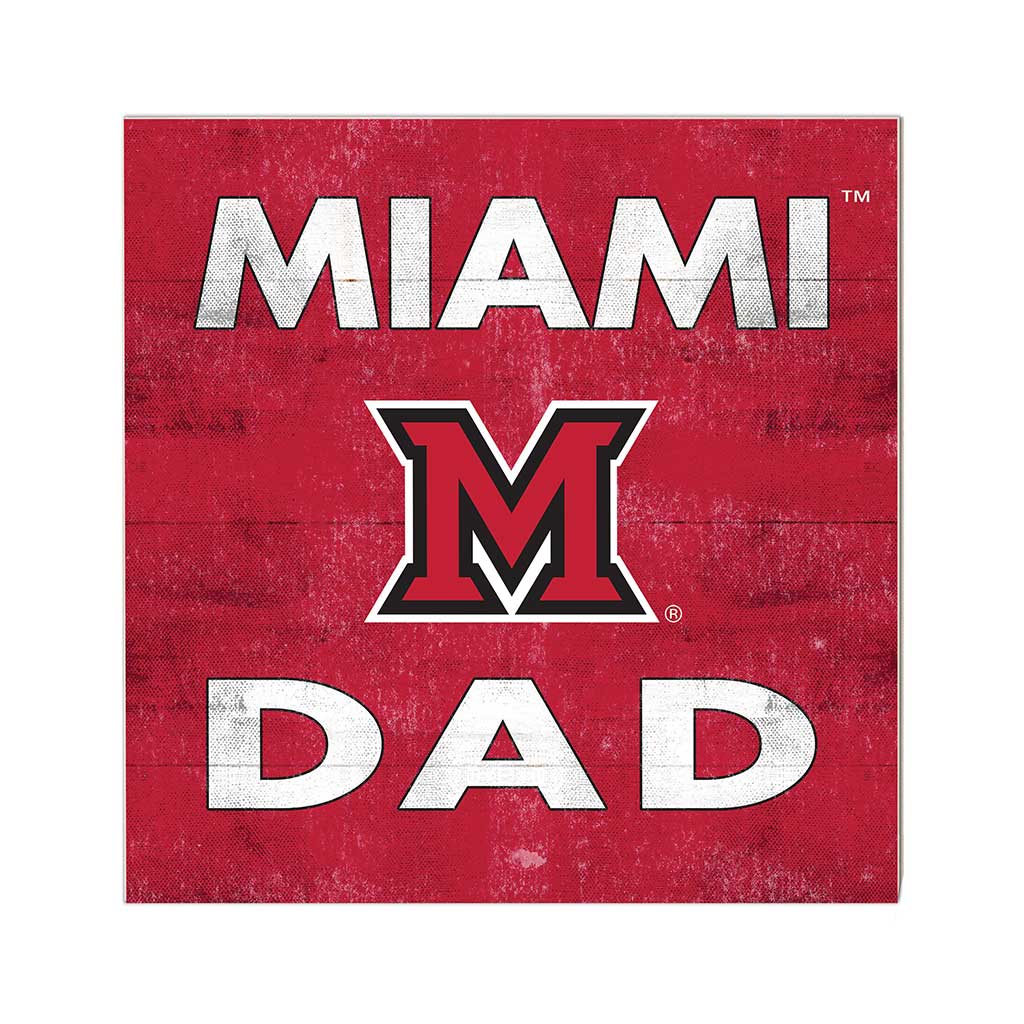 10x10 Team Color Dad Miami of Ohio Redhawks
