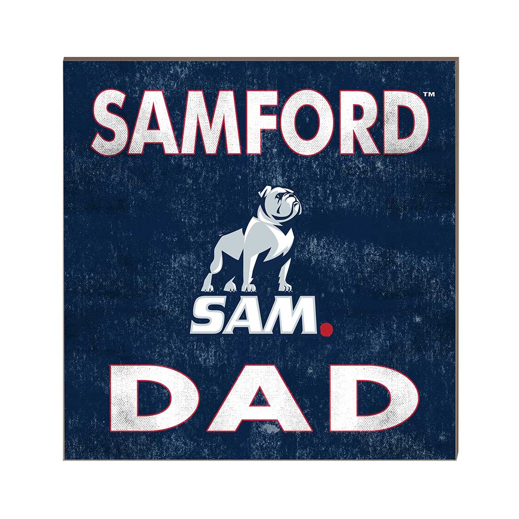10x10 Team Color Dad Samford Bulldogs