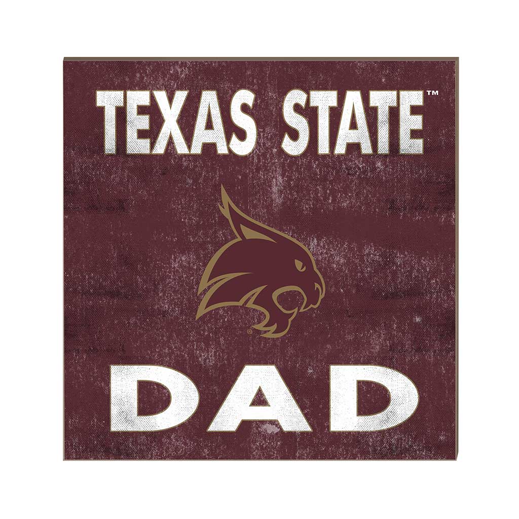 10x10 Team Color Dad Texas State Bobcats