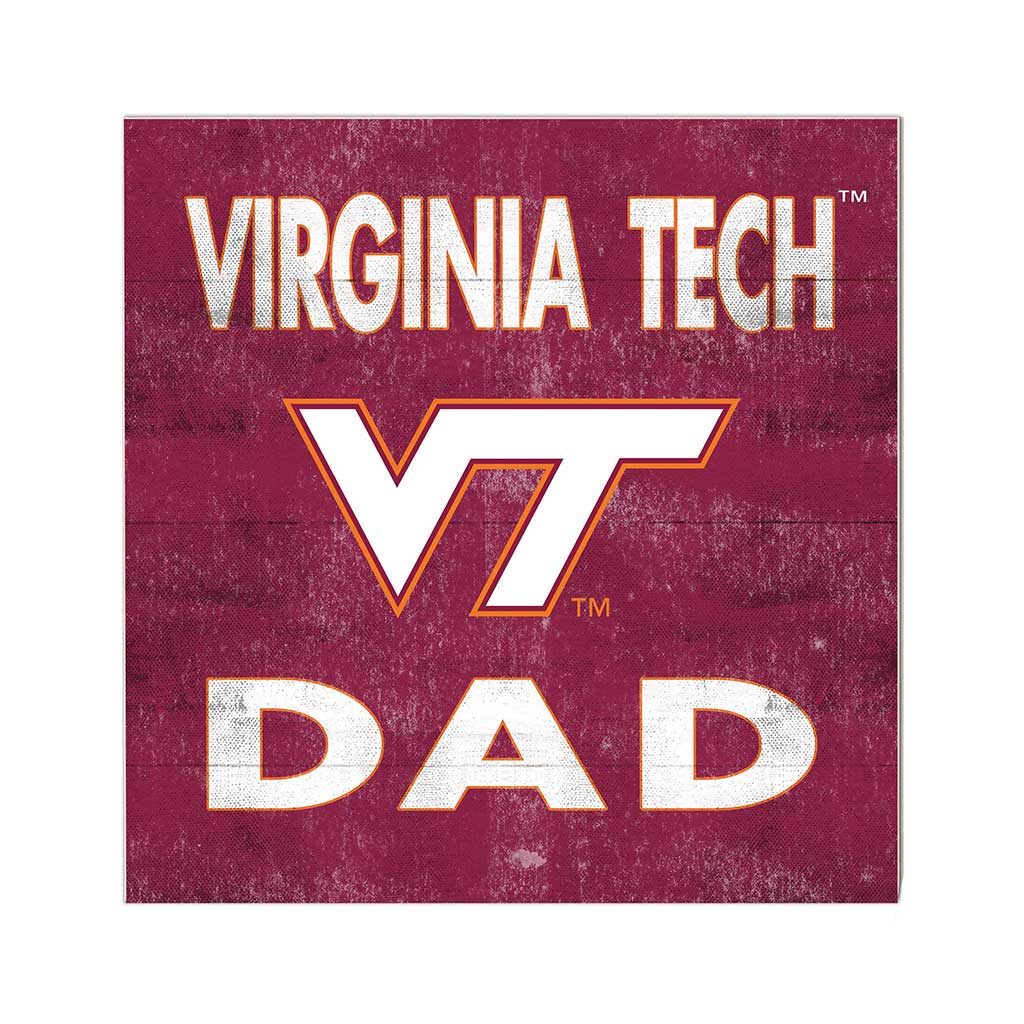 10x10 Team Color Dad Virginia Tech Hokies