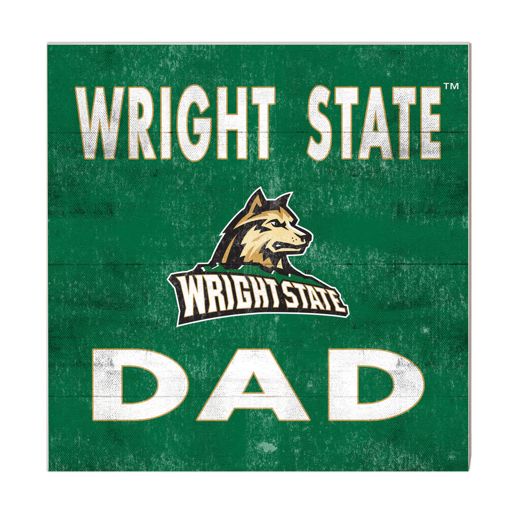 10x10 Team Color Dad Wright State University Raiders