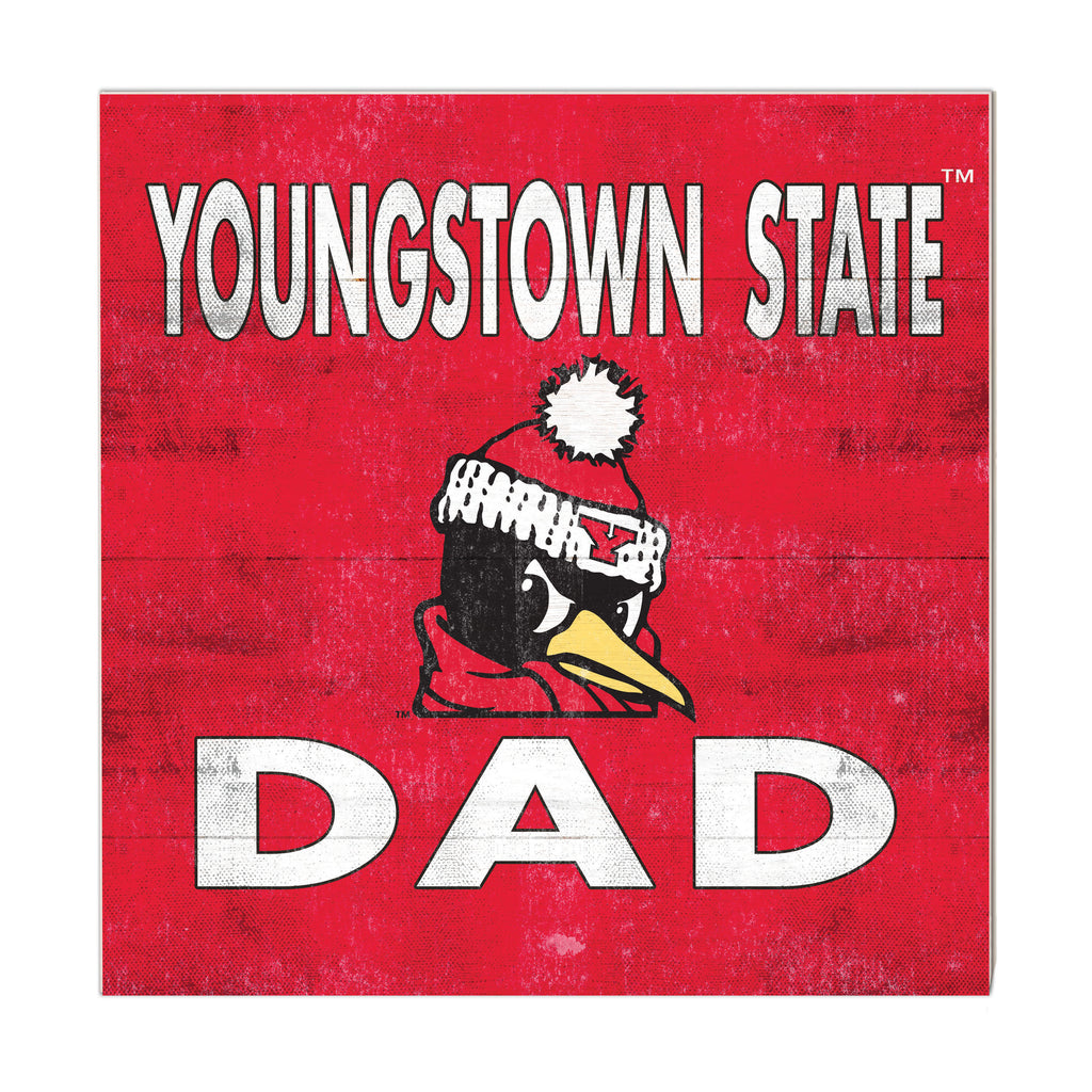 10x10 Team Color Dad Youngstown State University