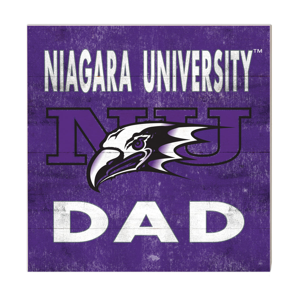 10x10 Team Color Dad Niagara University Purple Eagles