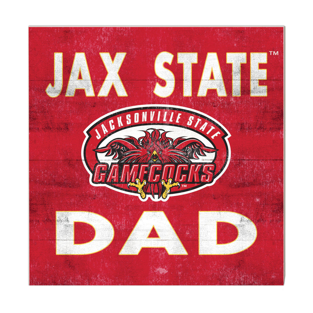 10x10 Team Color Dad Jacksonville State Gamecocks