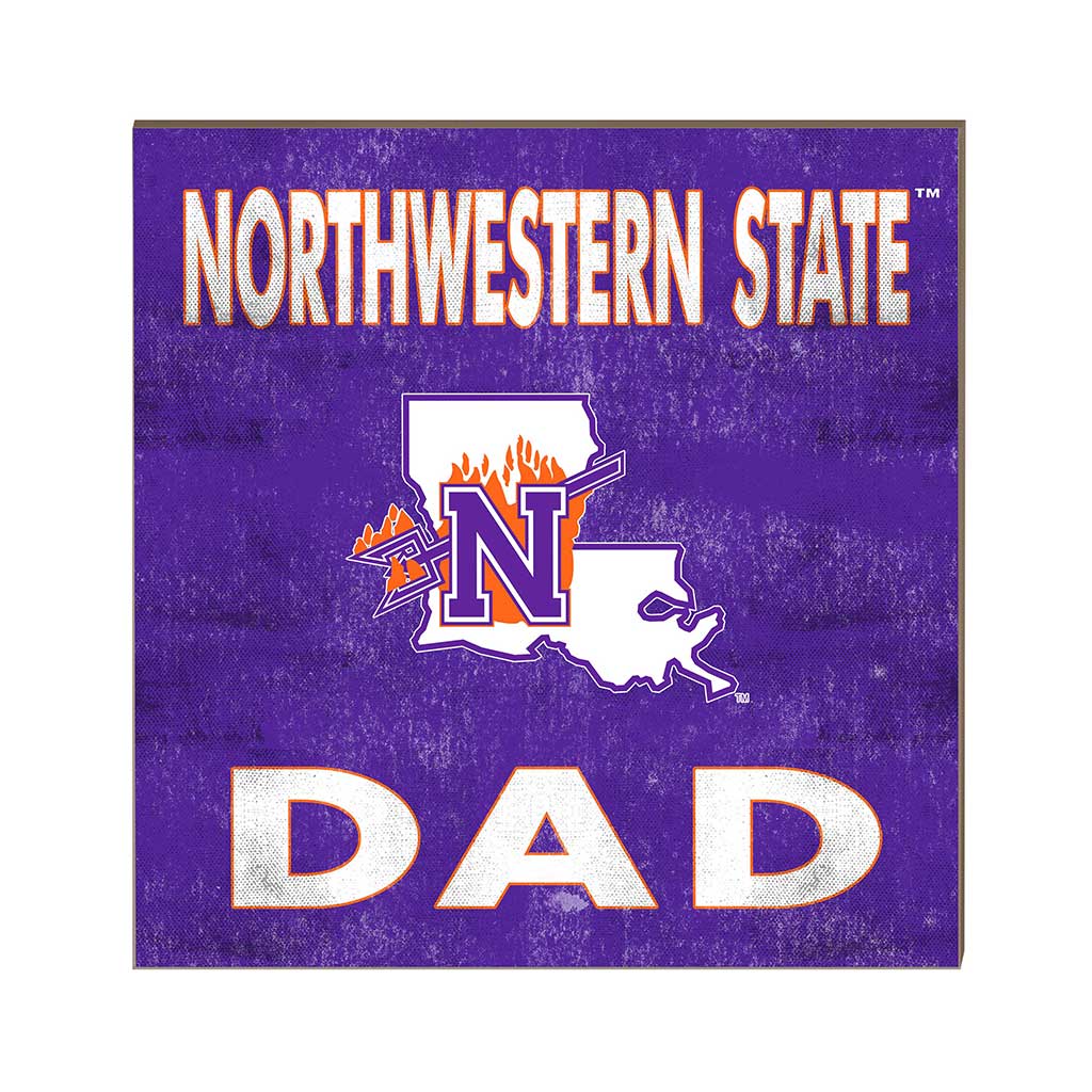 10x10 Team Color Dad Northwestern State Demons