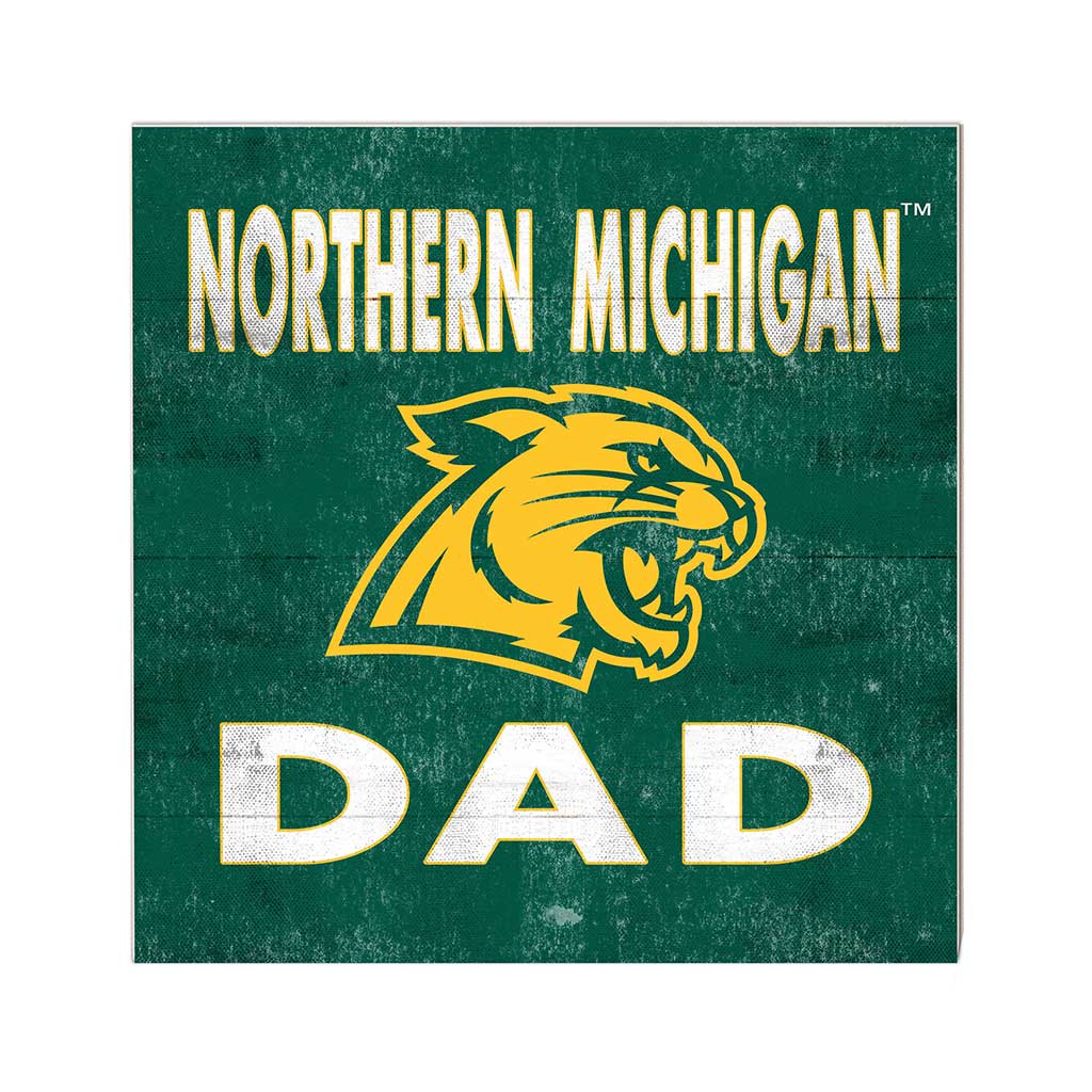 10x10 Team Color Dad Northern Michigan University Wildcats