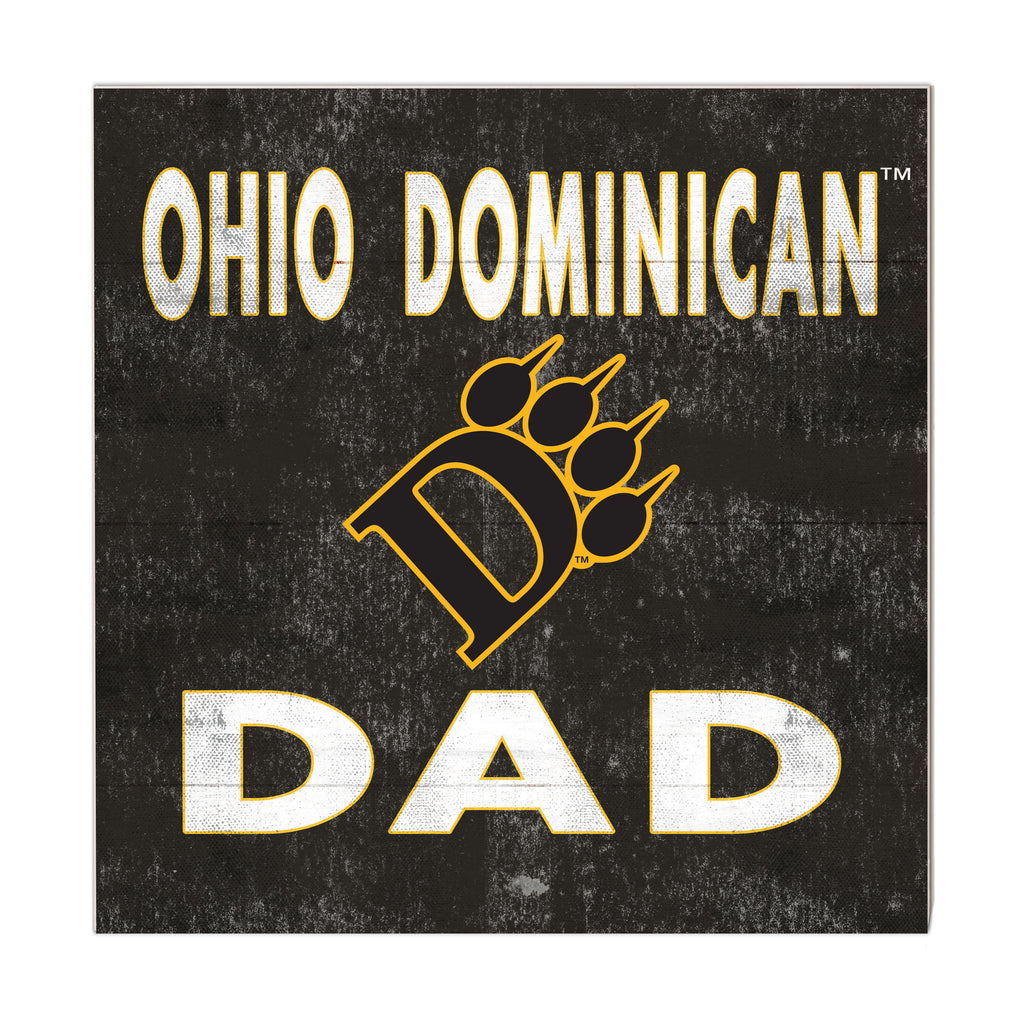 10x10 Team Color Dad Ohio Dominican University Panthers