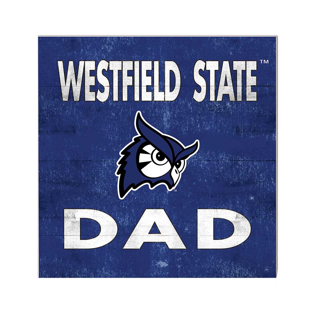 10x10 Team Color Dad Westfield State University Owls