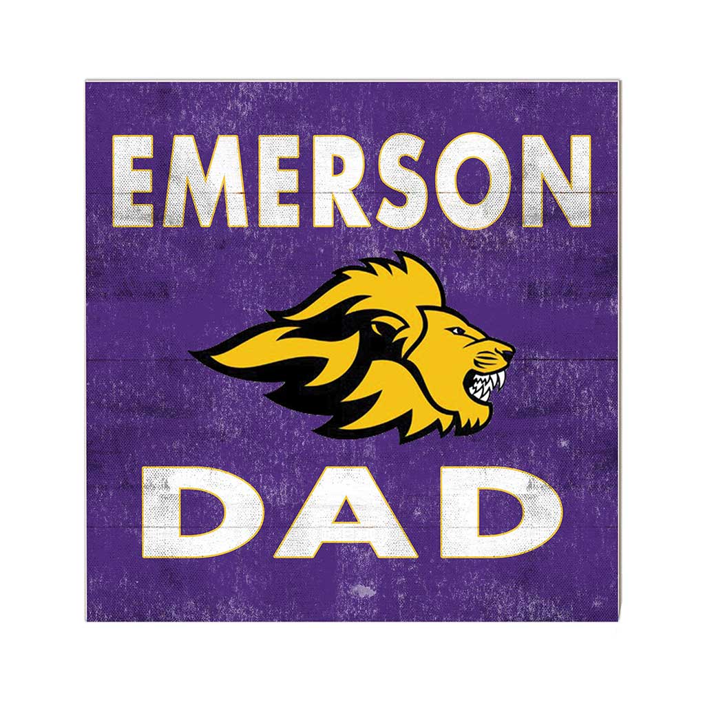 10x10 Team Color Dad Emerson College Lions