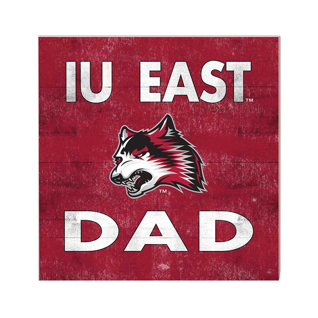 10x10 Team Color Dad Indiana University East Red Wolves