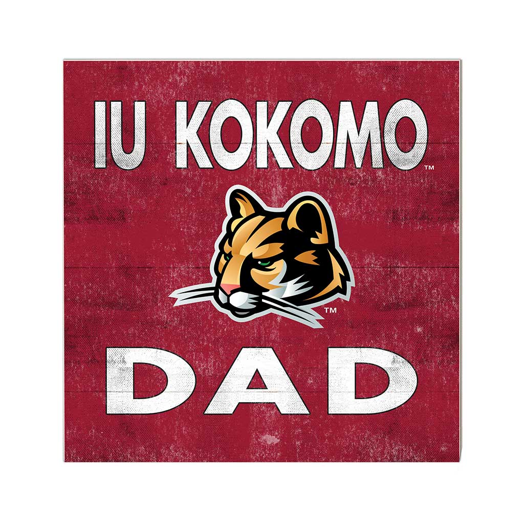 10x10 Team Color Dad Indiana University Kokomo Cougars