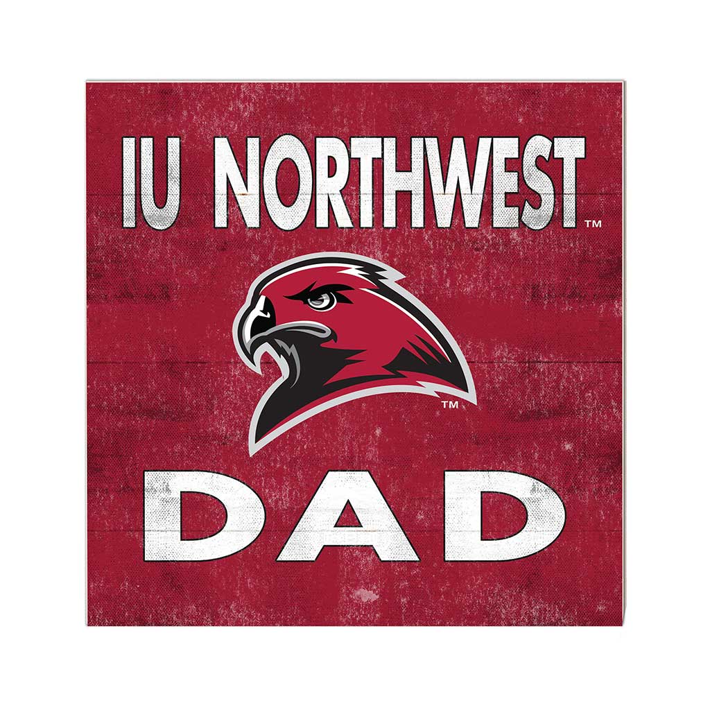 10x10 Team Color Dad Indiana University Northwest Redhawks