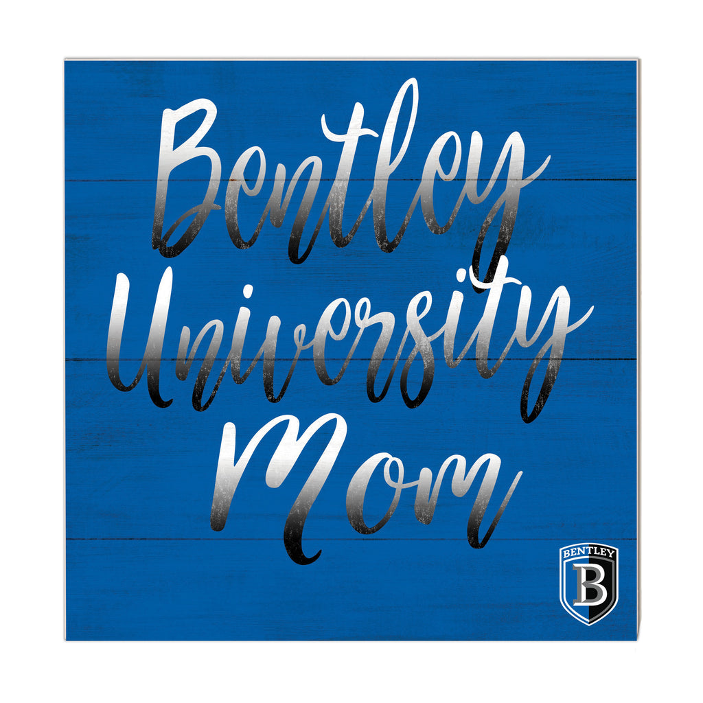 10x10 Team Mom Sign Bentley University Falcons