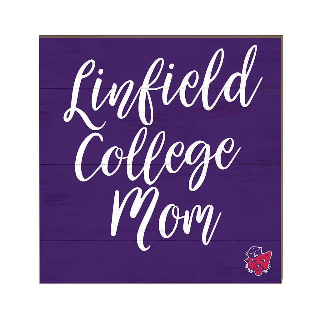 10x10 Team Mom Sign Linfield College Wildcats