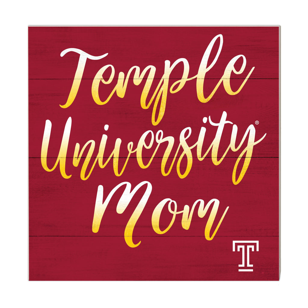 10x10 Team Mom Sign Temple Owls