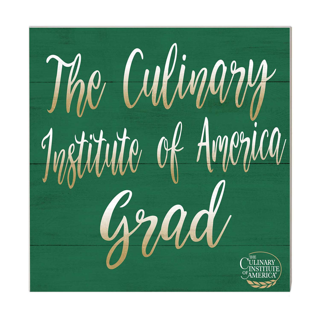 10x10 Team Grad Sign Culinary Institute of America Steels