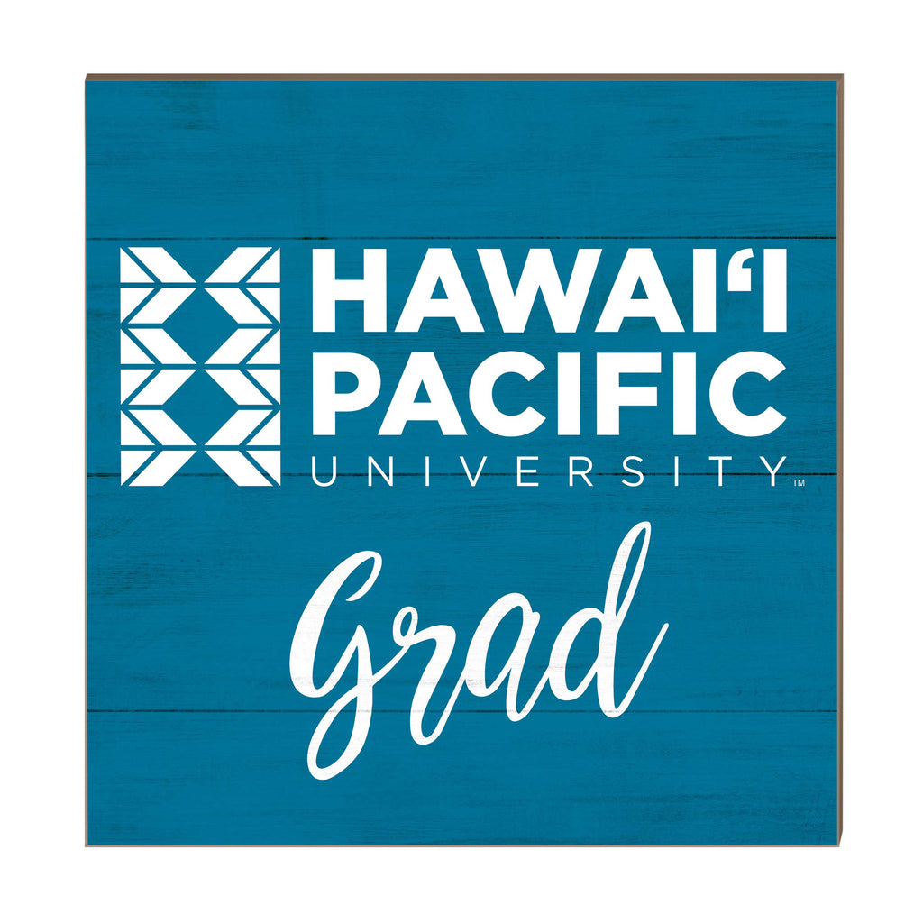 10x10 Team Grad Sign Hawaii Pacific University Sharks