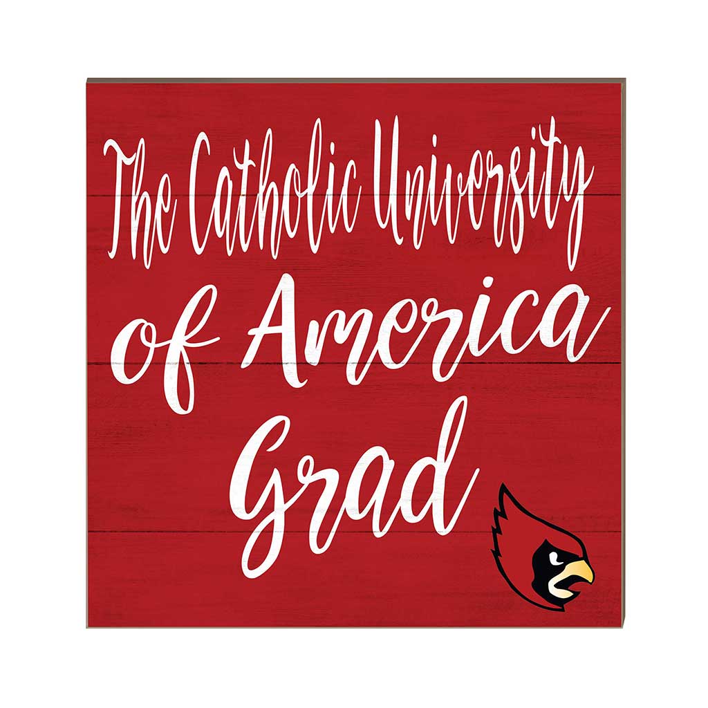 10x10 Team Grad Sign The Catholic University of America Cardinals