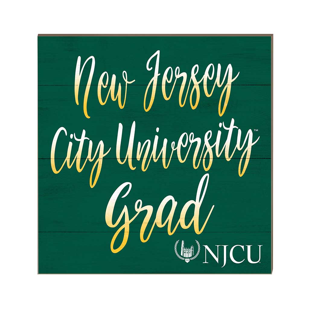 10x10 Team Grad Sign New Jersey City University Gothic Knights