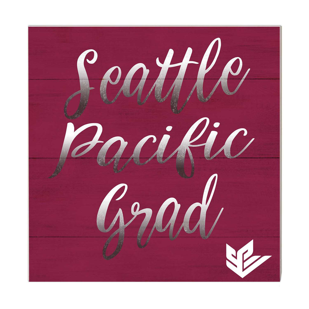 10x10 Team Grad Sign Seattle Pacific University Falcons