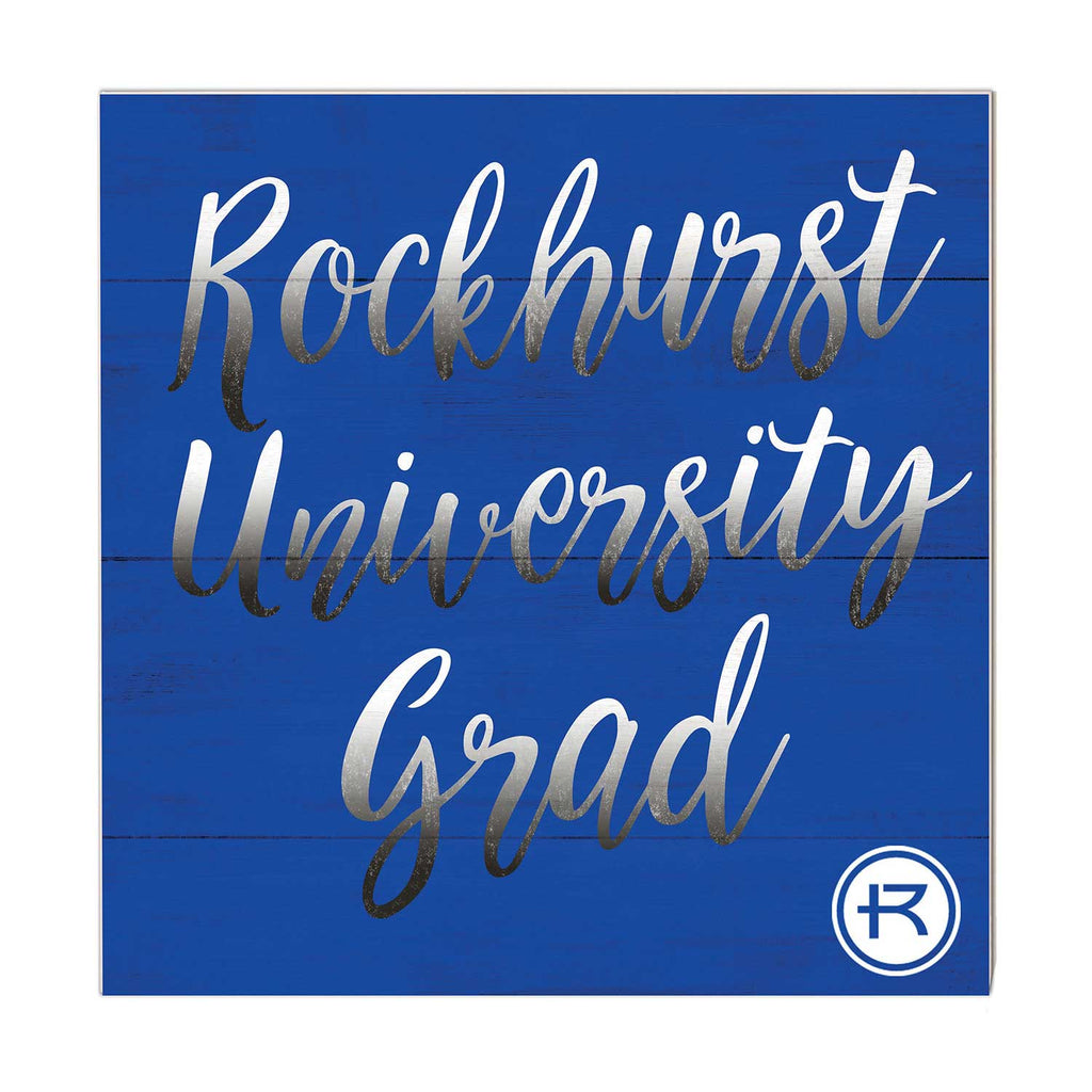 10x10 Team Grad Sign Rockhurst University Hawks