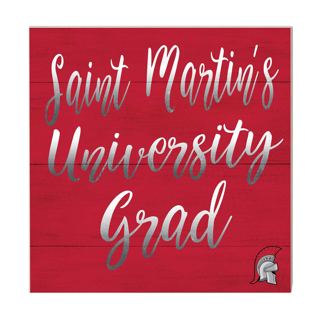 10x10 Team Grad Sign Saint Martin's University Saints