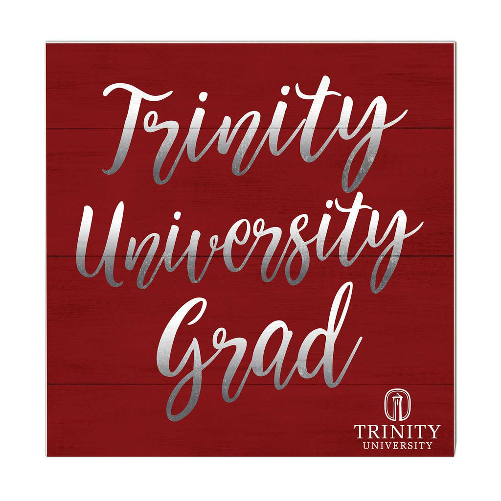 10x10 Team Grad Sign Trinity University Tigers