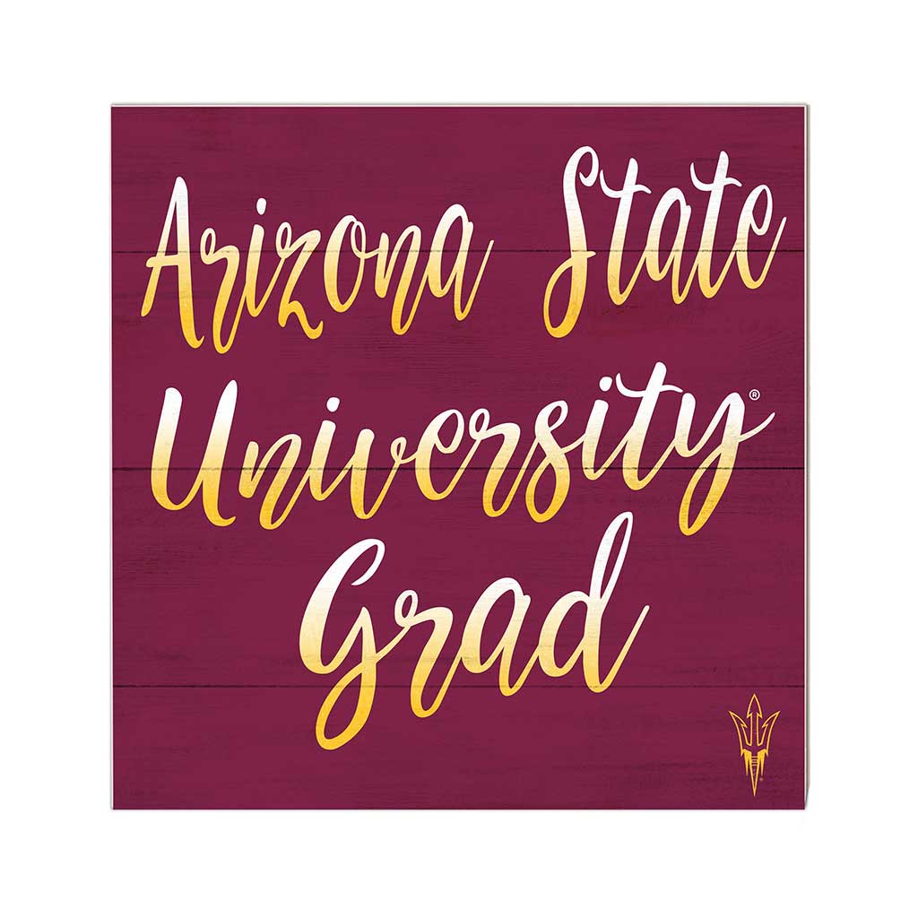 10x10 Team Grad Sign Arizona State Sun Devils