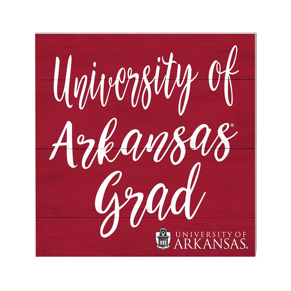 10x10 Team Grad Sign Arkansas Razorbacks
