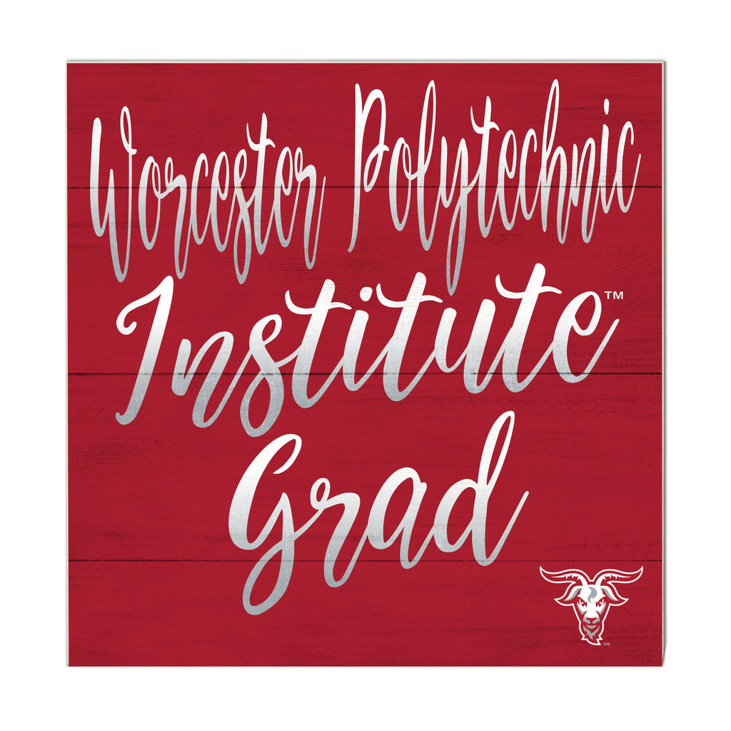 10x10 Team Grad Sign Worcester Polytechnic Institute Engineers