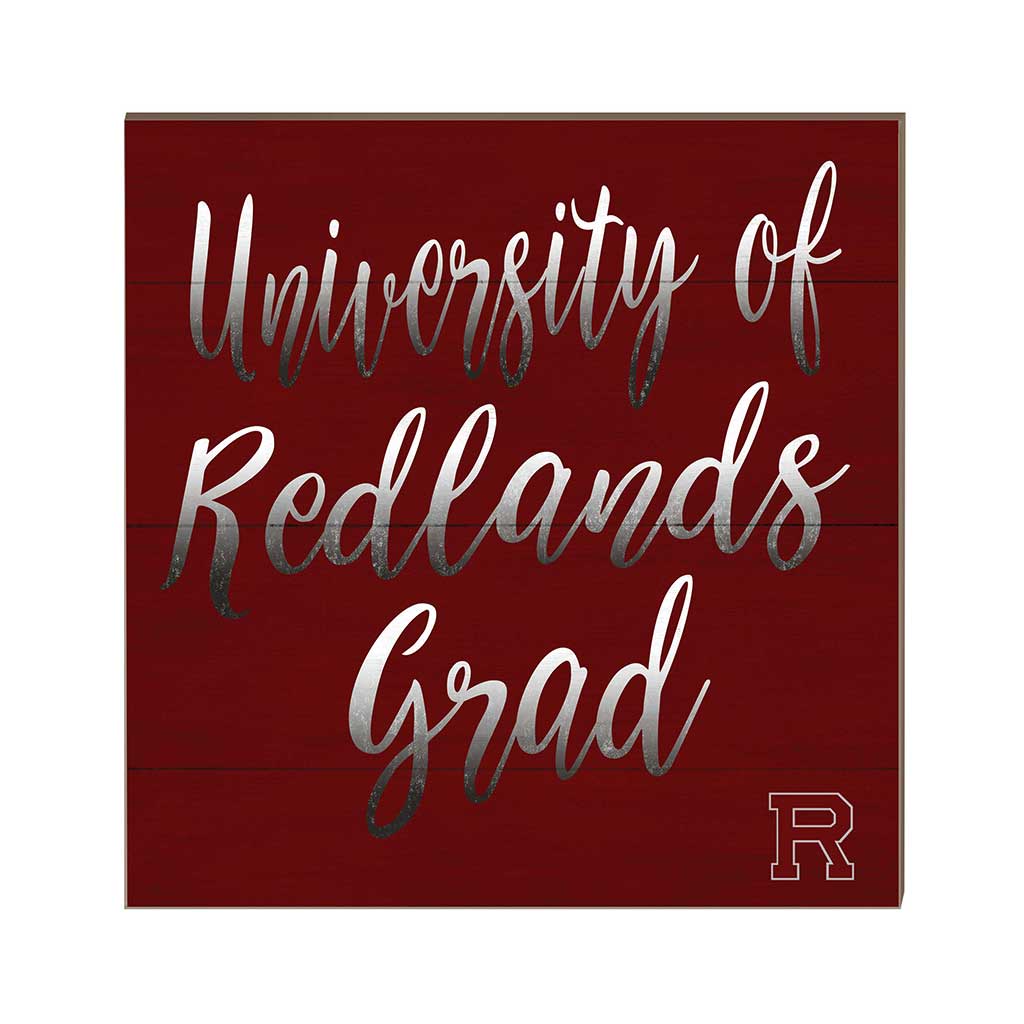 10x10 Team Grad Sign University of Redlands Bulldogs