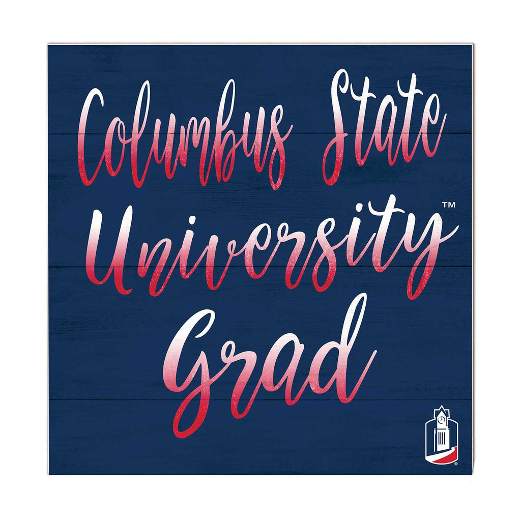 10x10 Team Grad Sign Columbus State University Cougars