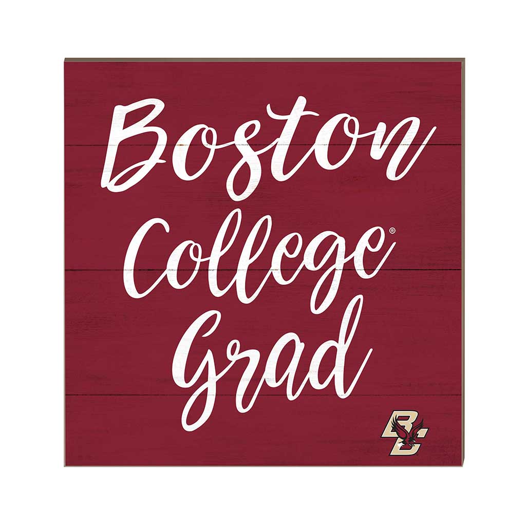 10x10 Team Grad Sign Boston College Eagles