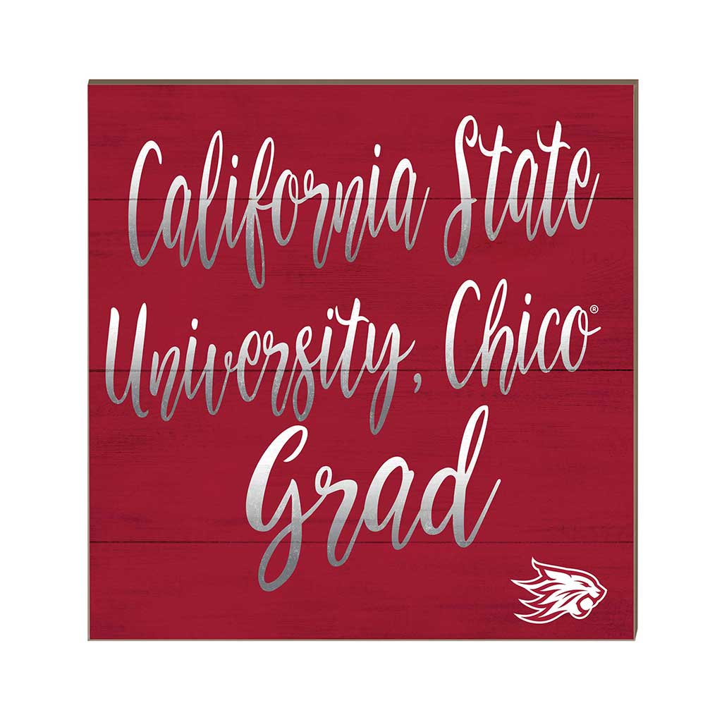 10x10 Team Grad Sign California State University - Chico Wildcats