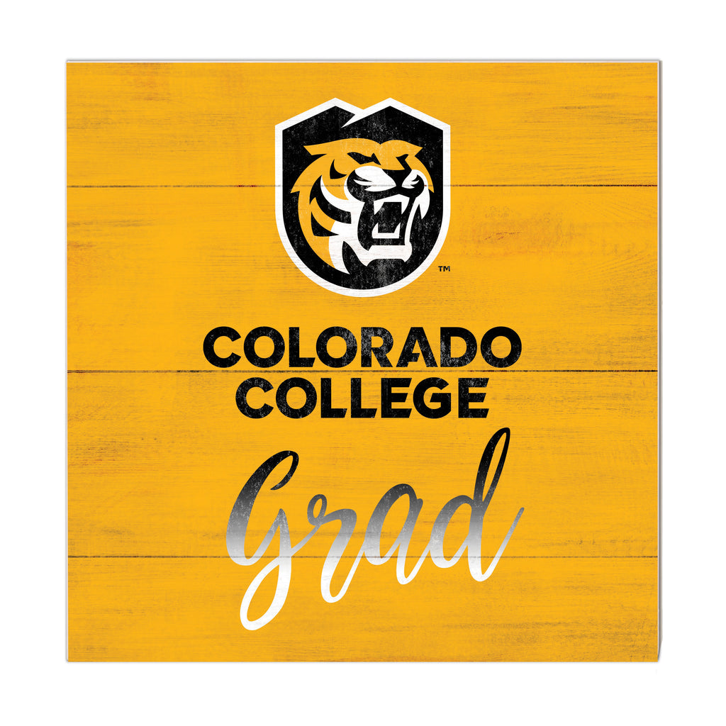 10x10 Team Grad Sign Colorado College Tigers