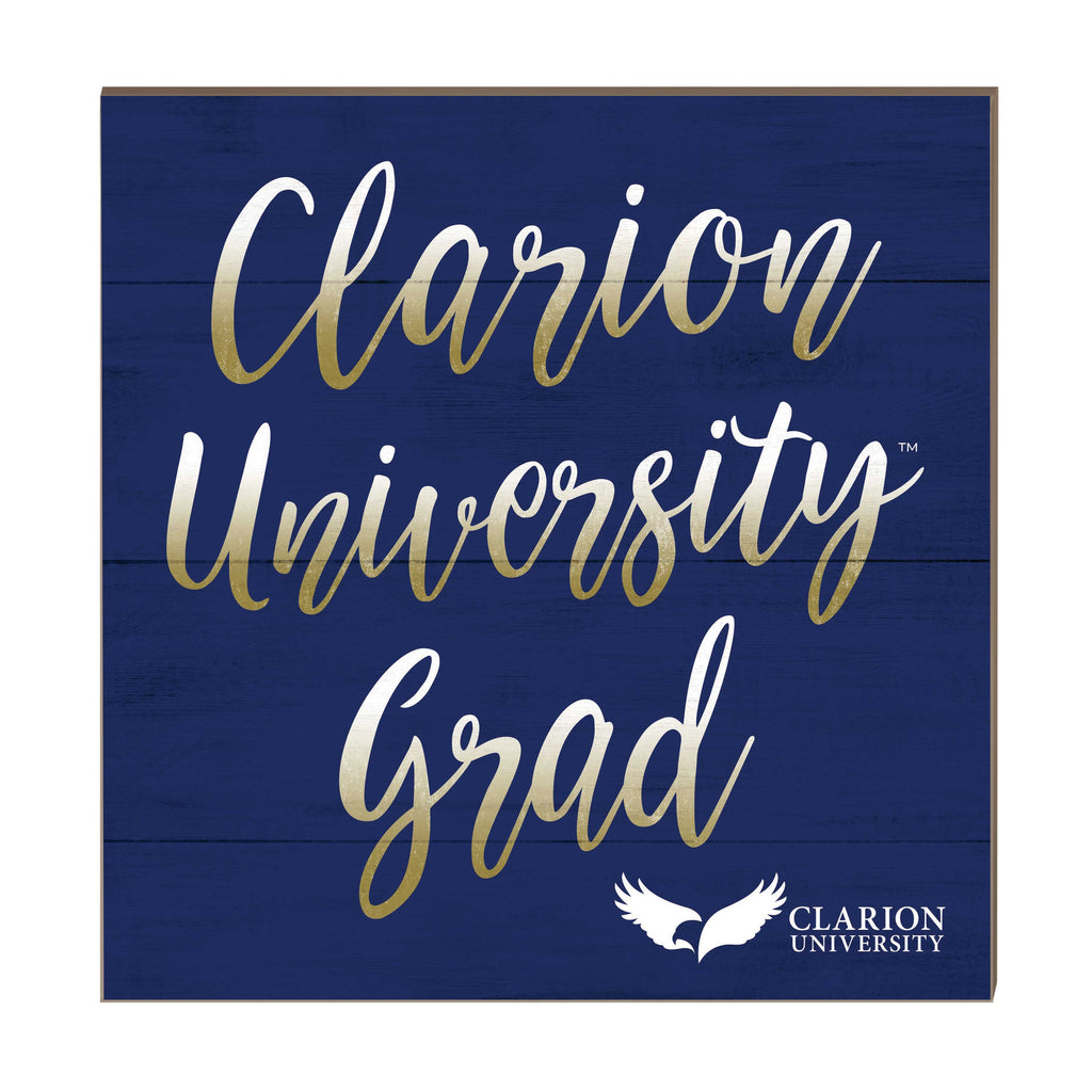 10x10 Team Grad Sign Clarion University Eagles