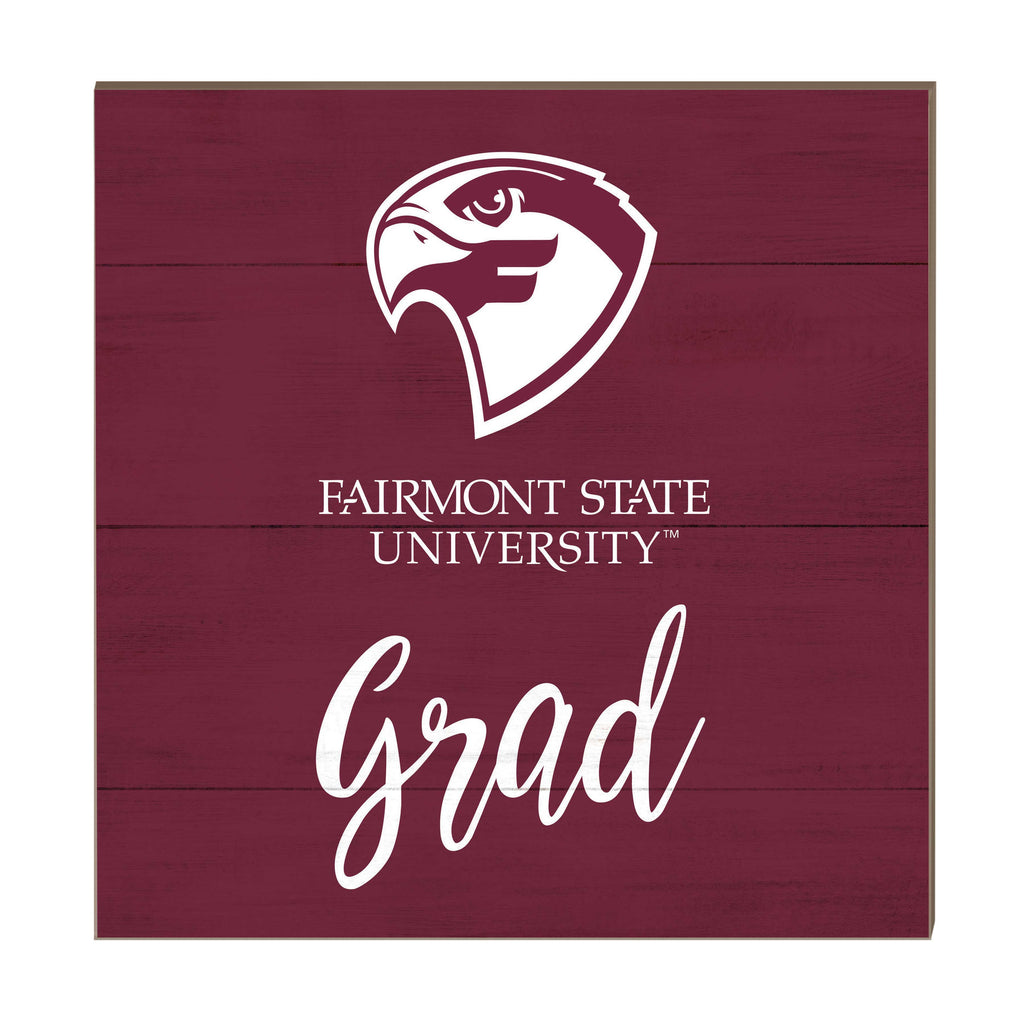 10x10 Team Grad Sign Fairmont State Falcons