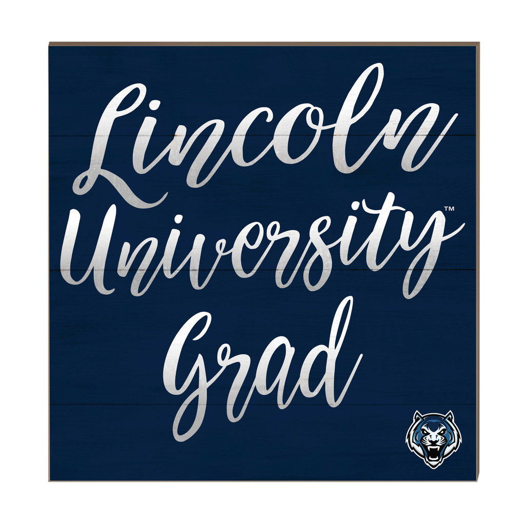 10x10 Team Grad Sign Lincoln University Blue Tigers