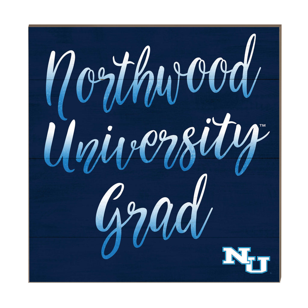 10x10 Team Grad Sign Northwood University Wolves