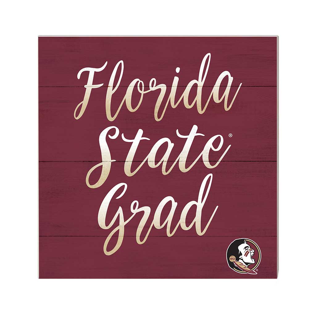 10x10 Team Grad Sign Florida State Seminoles